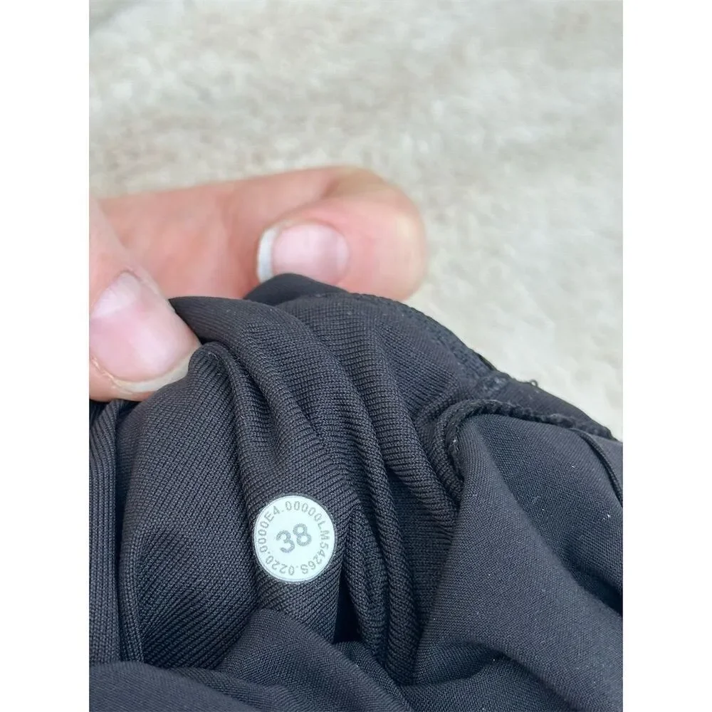 Lululemon Men's ABC Chino Pants Black Size 38 Classic Fit Casual